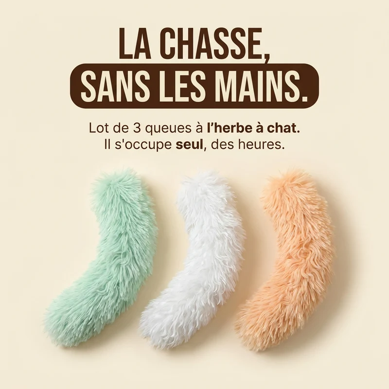 Le Trio Câlin — Jouets à l'Herbe à Chat & Bruit de Froissement