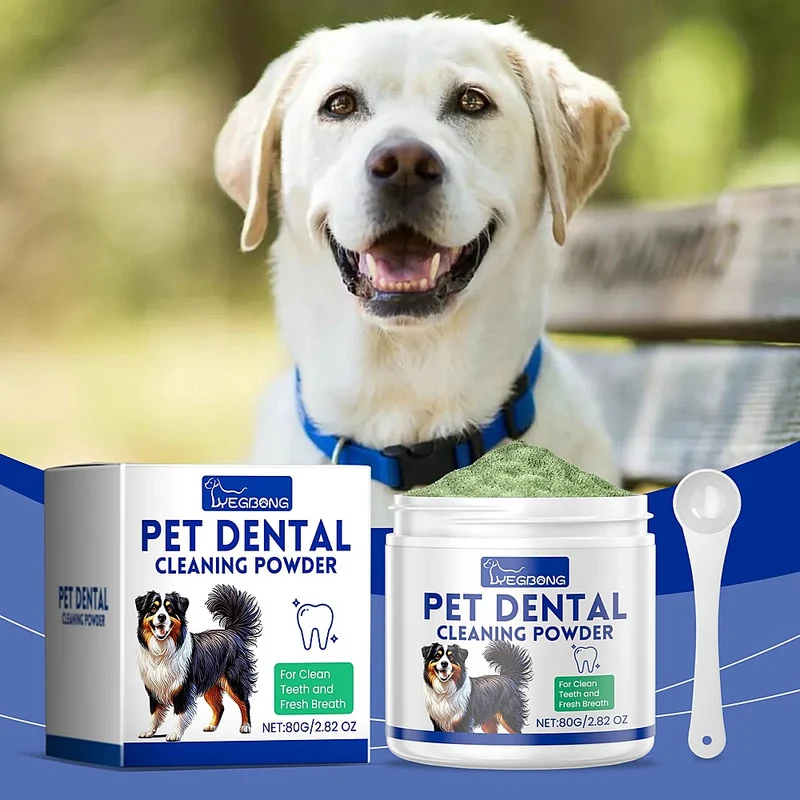 Poudre dentaire pour chien – 80 g avec cuillère doseuse