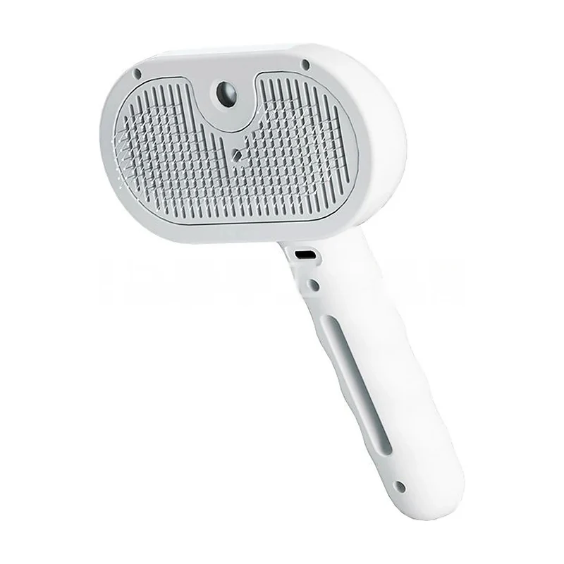 Brosse vapeur 3-en-1 pour chien et chat – Auto-nettoyante & rechargeable