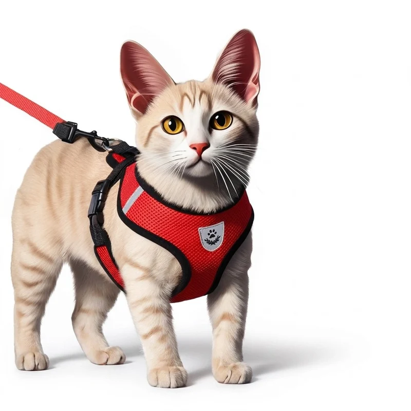 Harnais anti-fugue pour chat + laisse – Balade en toute sécurité