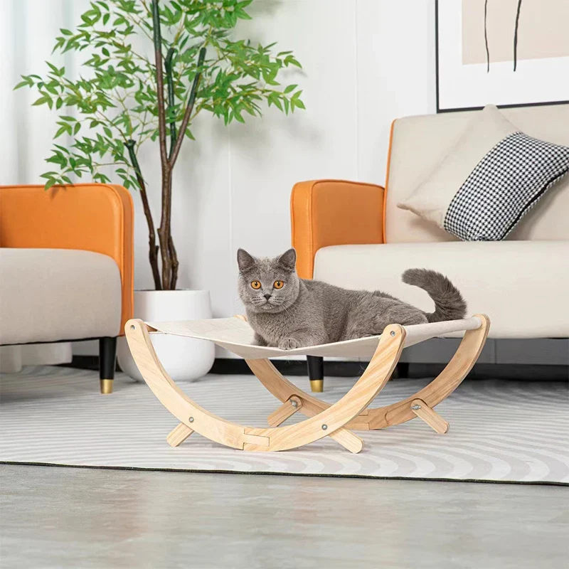 Hamac pour chat en bois
