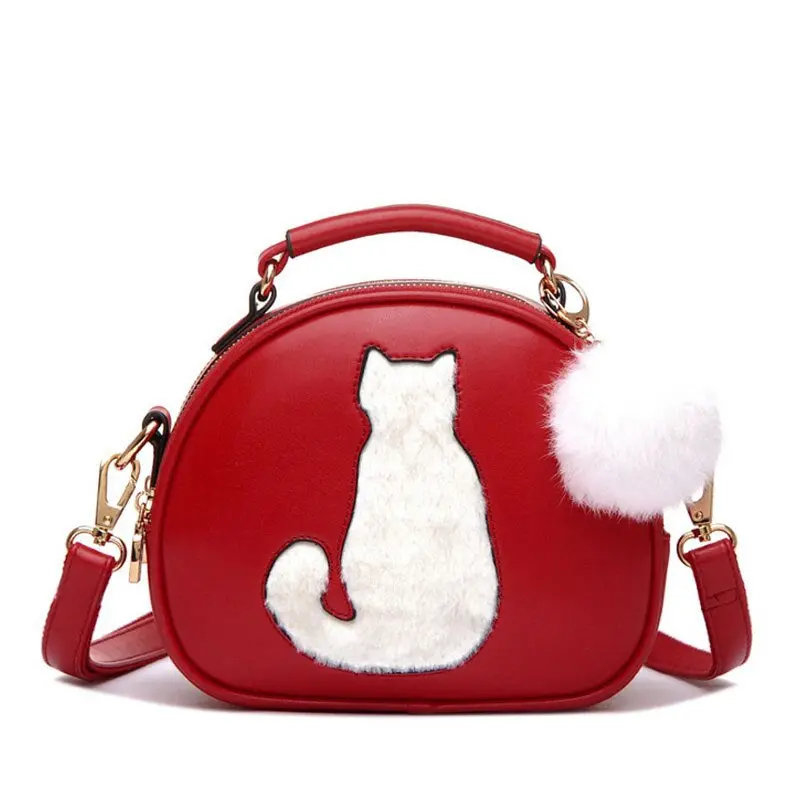 Sac à Main à Motif Chat Furry