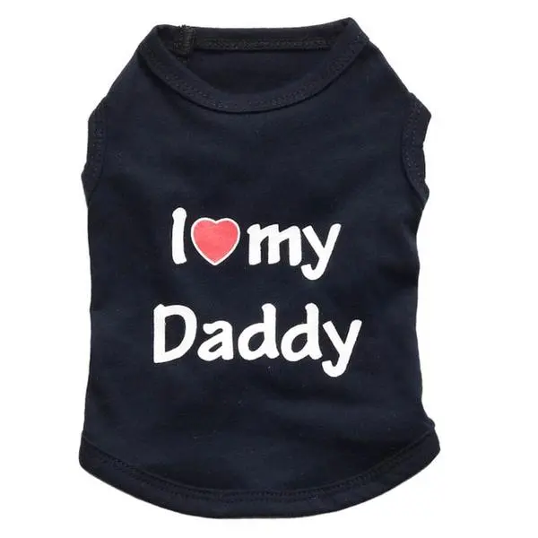 Pull pour chat I love Mommy Daddy