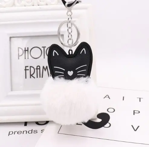 Porte clé Chat Noir Touffu