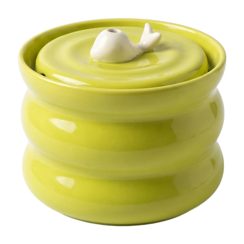 Fontaine à eau en céramique pour chat et chien – Silencieuse 800 ml