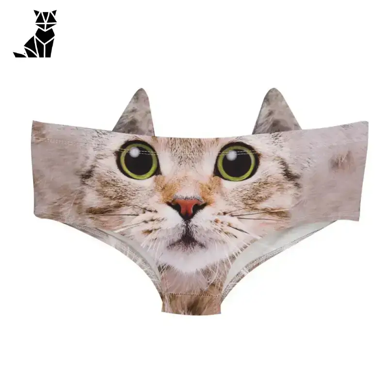 Culotte Chat Femme Imprimé Félin Fantaisie