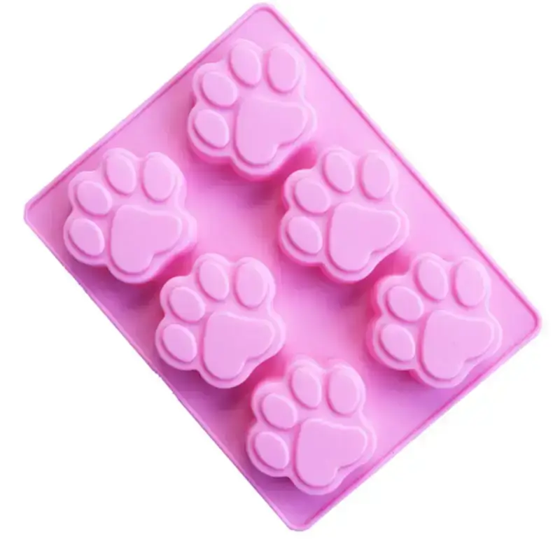 Moule Silicone Patte Chat Biscuits et Chocolats