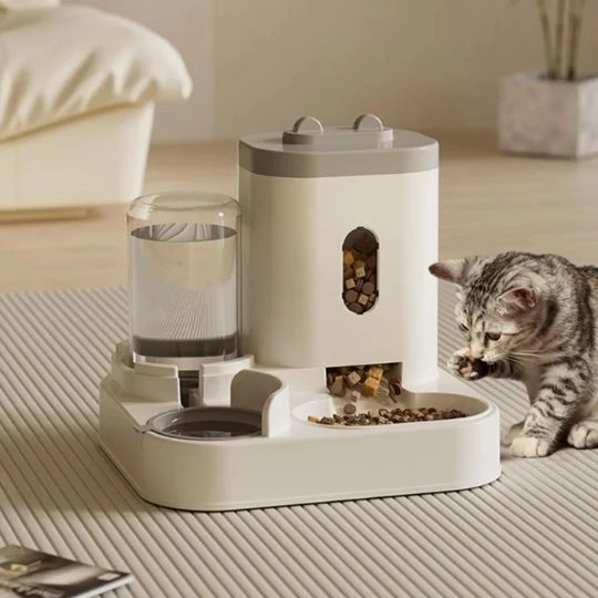 Distributeur automatique de croquettes pour chat - Avec Réservoir d'eau
