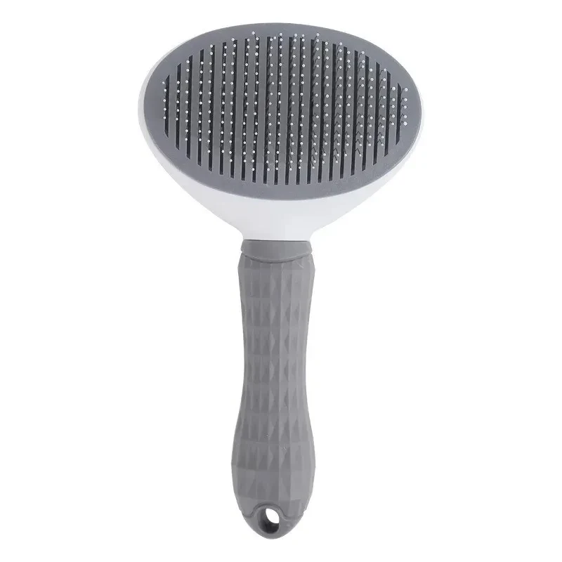 Brosse auto-nettoyante pour chien et chat – Picots rétractables, poils retirés d'un clic
