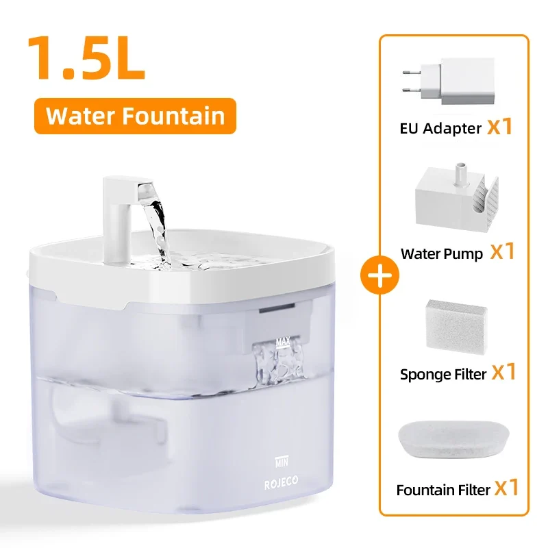 Fontaine à eau pour chat avec filtration double "Cascade Pure"