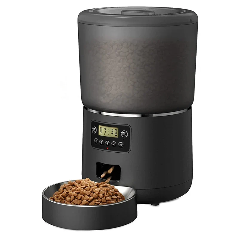 Distributeur de nourriture pour chat automatique 4L "Croquette Zen"