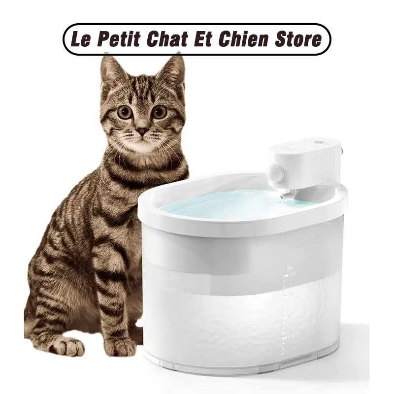 Fontaine à eau pour chat sans fil 2L "Source Libre"