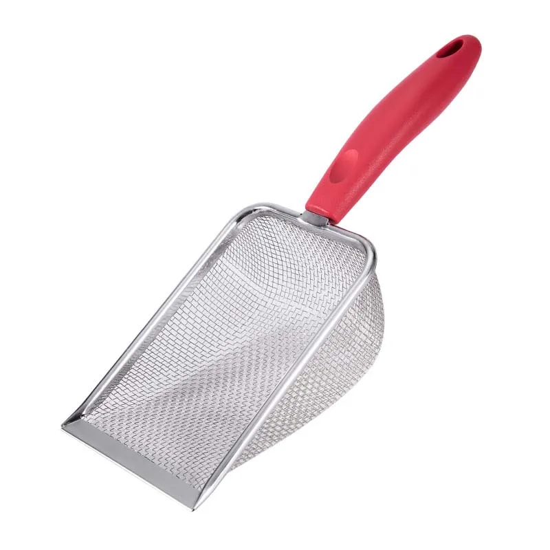 Pelle à litière inox trous fins haute précision – Modèle "FineSift Pro"