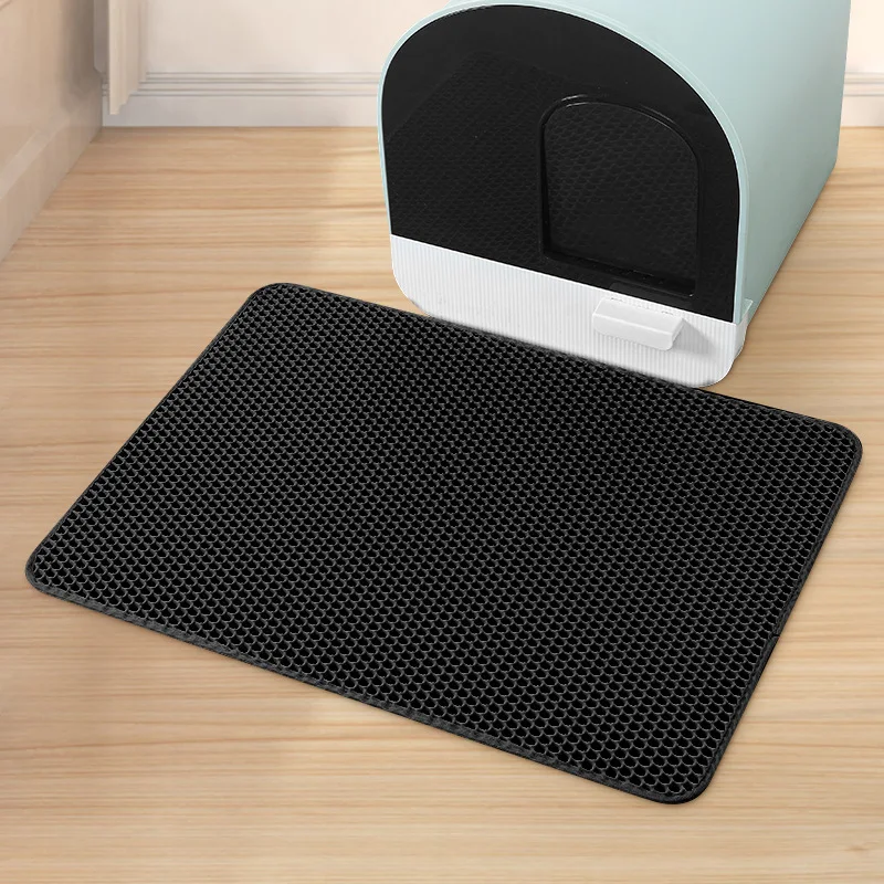 Tapis de litière pour chat double couche EVA imperméable antidérapant "Sol Impeccable"