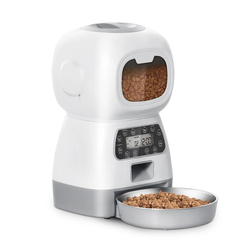 OFFRE SPECIALE - Distributeur Automatique de Croquettes + Fontaine à Eau + Coussin Apaisant + Guide Offert