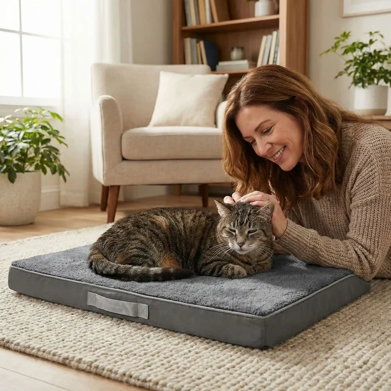 Lit orthopédique pour chat - Mousse alvéolée