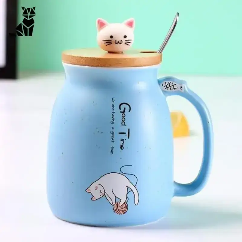 Mug Chat Kawaii Pastel en Céramique