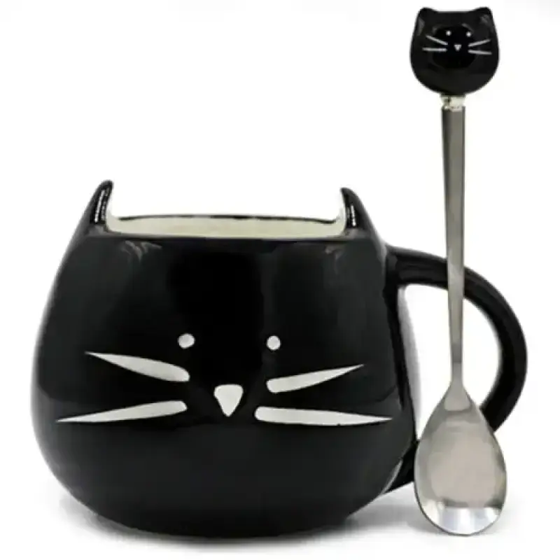 Tasse Chat Originale Moustache en Céramique