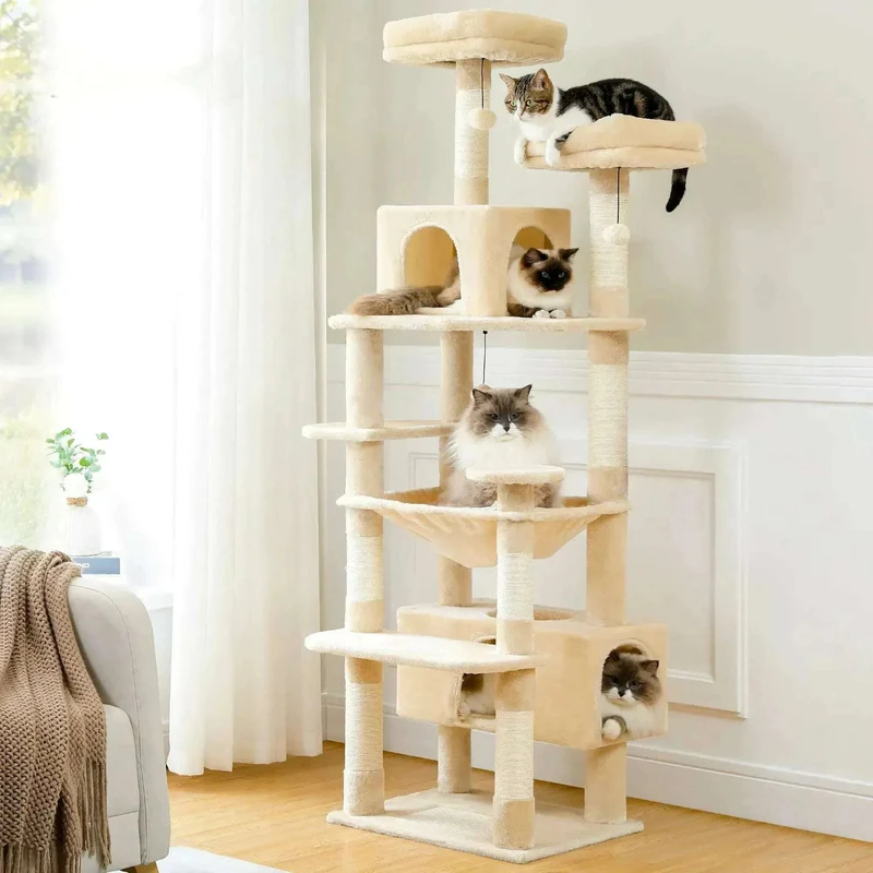 Arbre à chat beige