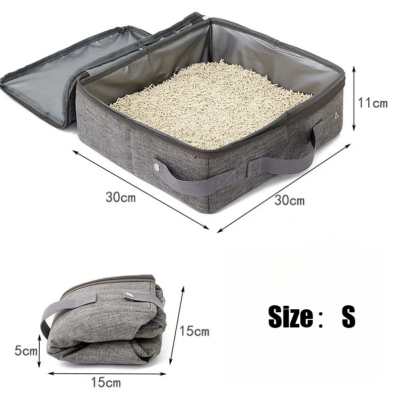 Litière pour chat portable pliable "Baluchat" – Modèle "Voyage Zen"