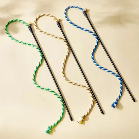 Canne à pêche jouet chat – Pack de 3