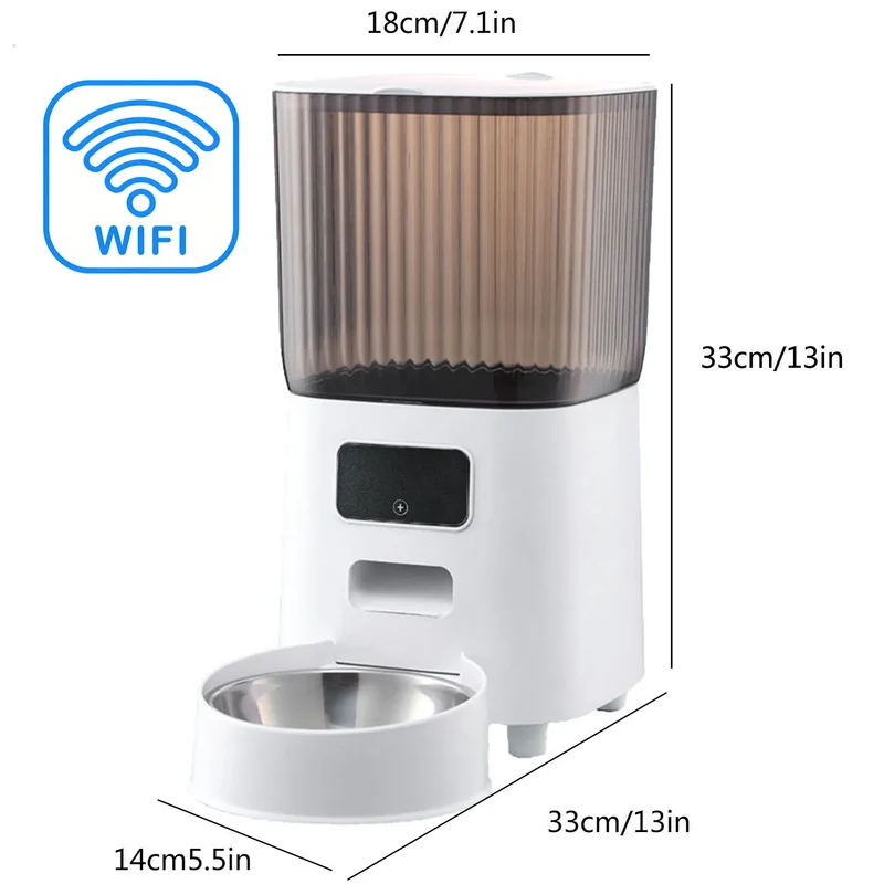 Distributeur automatique pour chat connecté "MiaouFresh" – Modèle "Repas Équilibré"