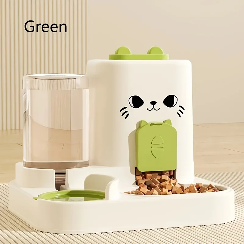 Distributeur nourriture & eau "Miaou Duo" – Grande capacité