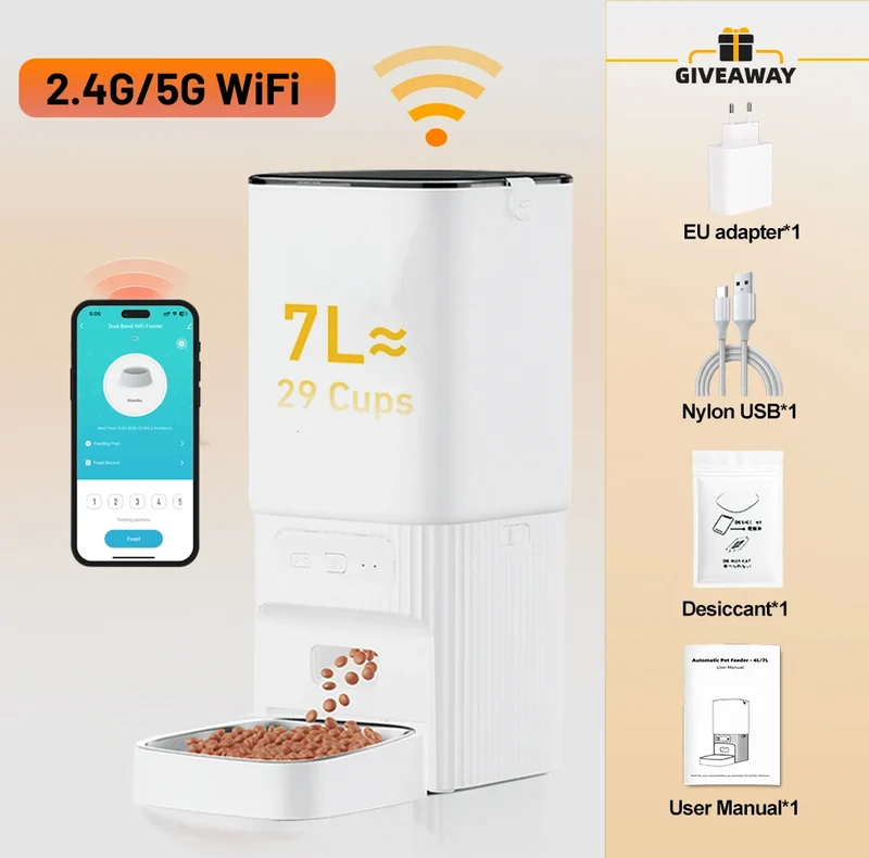 Distributeur automatique pour chat programmable "MiaouTempo" – Modèle "Routine Douce"