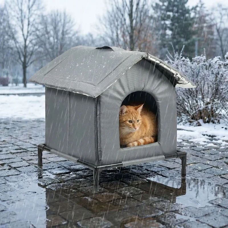 Niche exterieur pour chat - Isolation triple couche