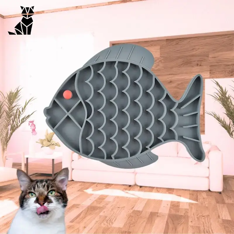 Gamelle Anti-glouton Chat Forme Poisson