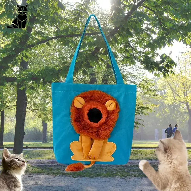 Sac de Transport Chat Original Crinière Lion Respirant