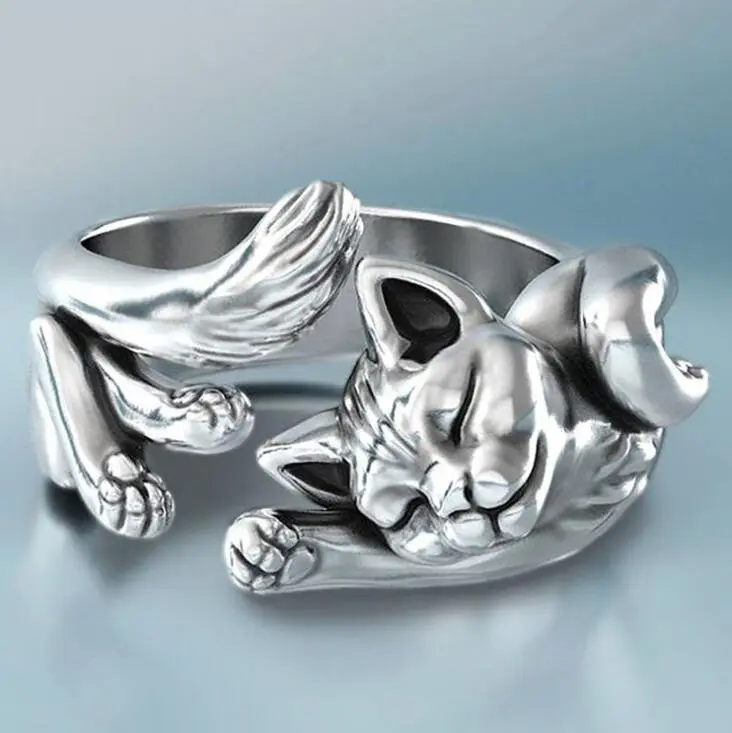 Bague de Chat qui Dort
