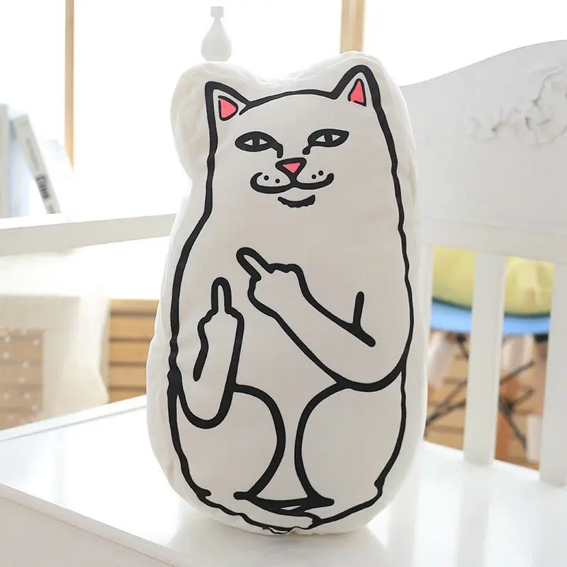 Coussin Chat qui fait des Doigts