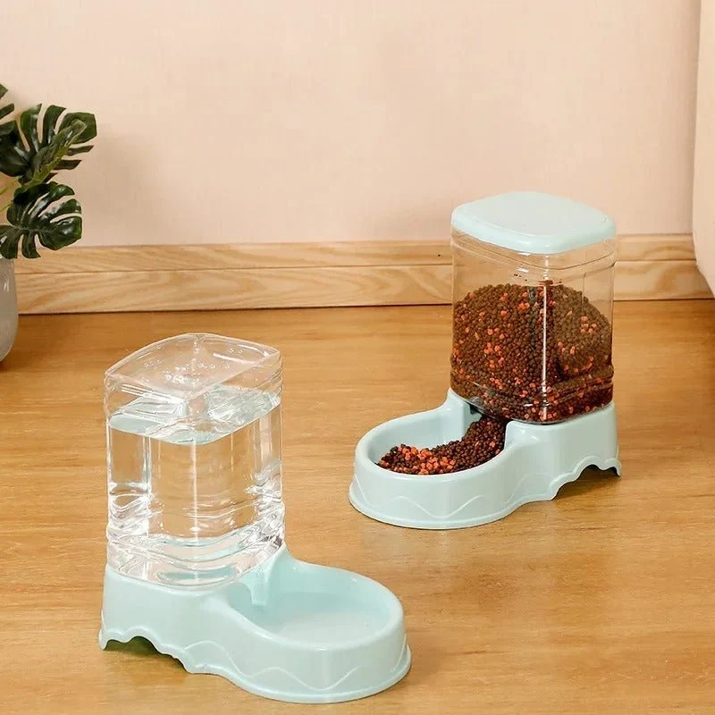 Distributeur croquettes et eau pour chat - Grande capacité