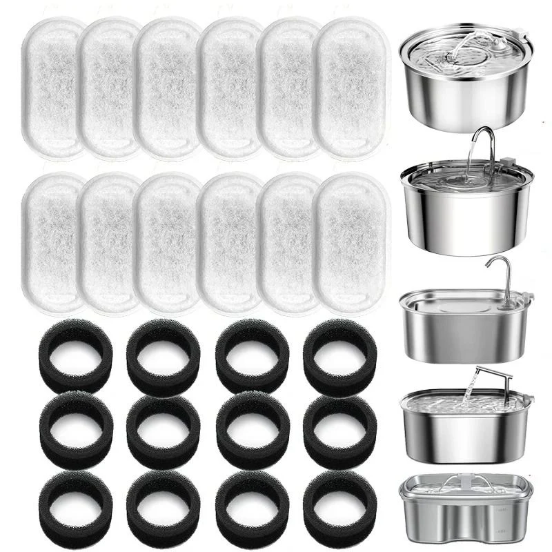 FILTRE FONTAINE A EAU CHAT - EFFICACITÉ TRIPLE ( LOT DE 12)