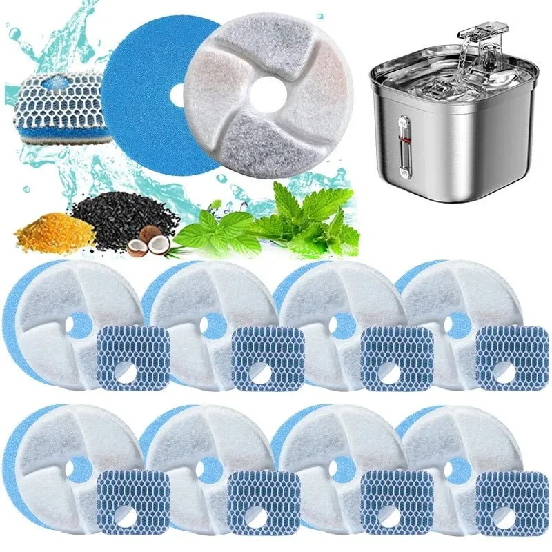 FILTRE FONTAINE A EAU CHAT - TRIPLE ACTION (LOT DE 12)