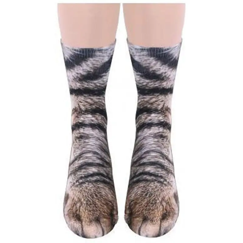 Chaussette Patte de Chat Brune