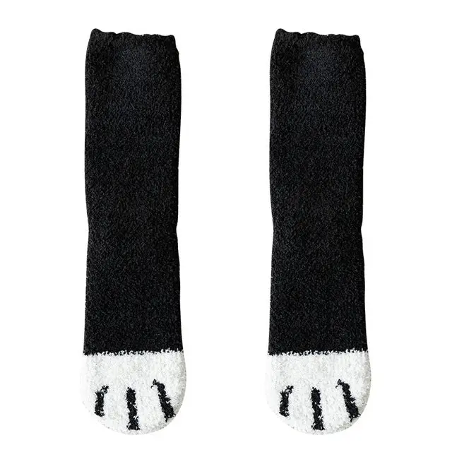 Chaussettes d'Hiver Pattes de Chat
