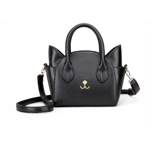 Catty, Sac à main cuir Chat