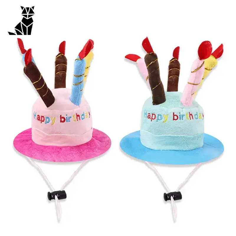 Chapeau Anniversaire Chien Chat Doux et Léger