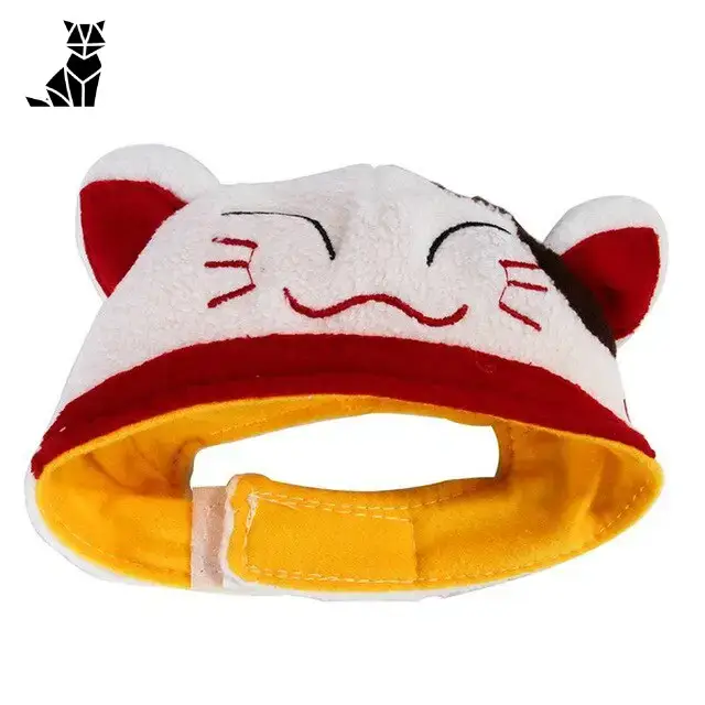 Chapeau Chat Japonais Tissu Doux Temple