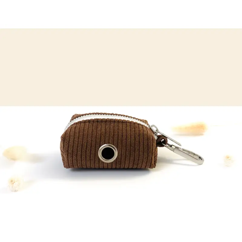 Distributeur Sac Crotte Velours Côtelé Chien