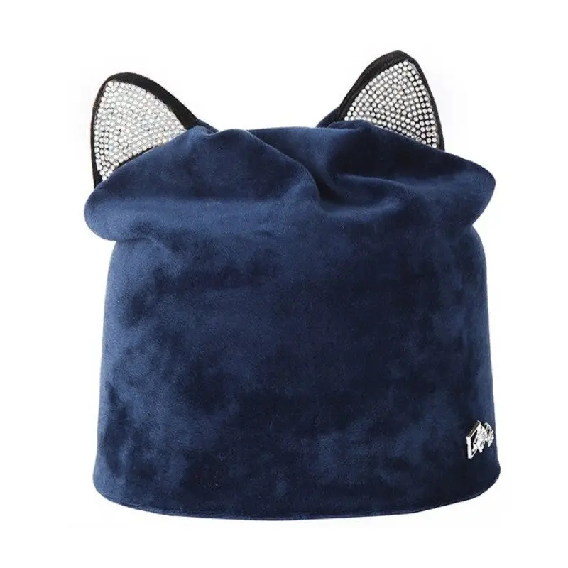 Bonnet Chat Velours