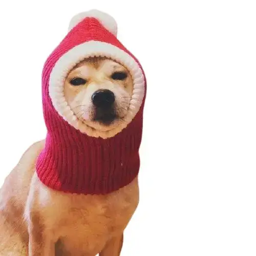 Cagoule Noël Chien Tissu Doux Confortable