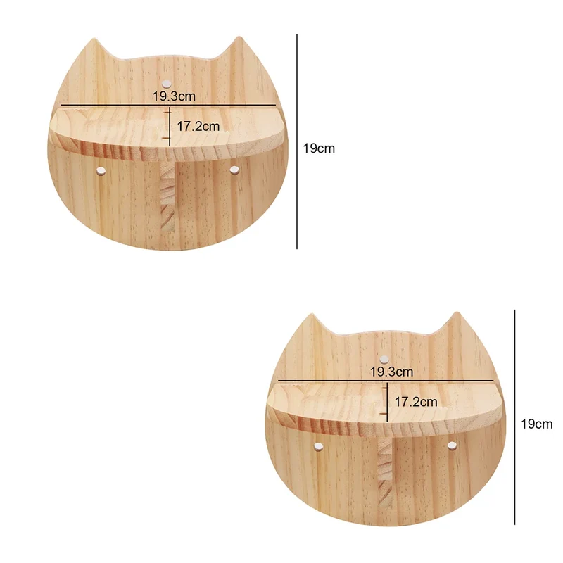 Arbre a chat mural en Bois avec tube transparent - MerveillesMurales