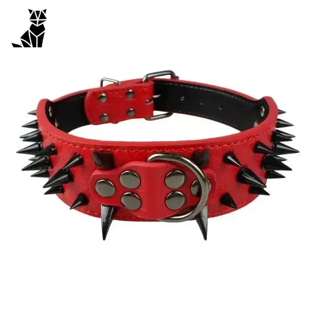 Collier Chien Punk Clouté Cuir Ajustable