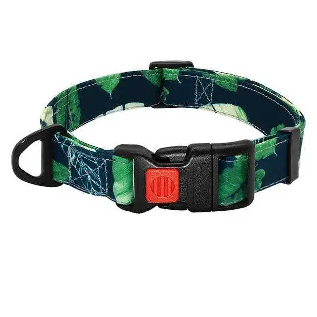Collier Chien Nylon Solide Confortable Promenade