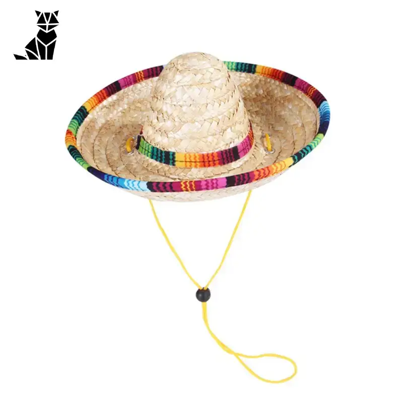Sombrero Chien Paille Ajustable Déguisement