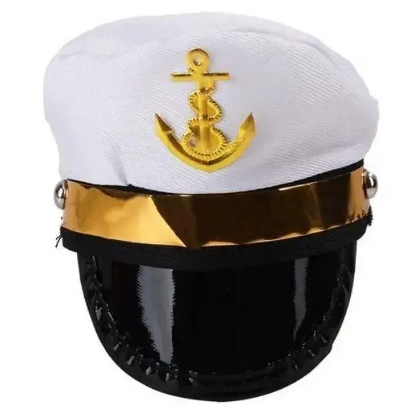 Chapeau Chat Tendance Style Marin en Tissu Doux