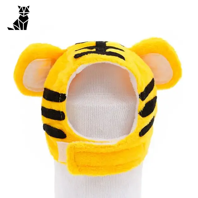 Bonnet Chat Tricot Motif Tigre Adorable